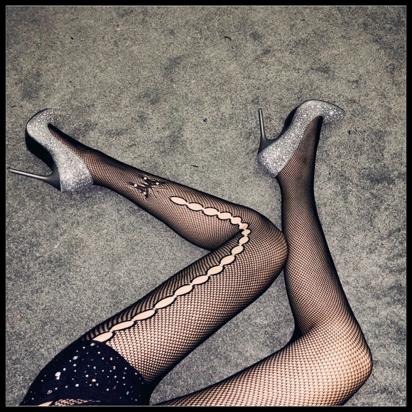 ❤️NEW Sexy Bling Fishnet Stockings #D21 - Picture 5 of 6